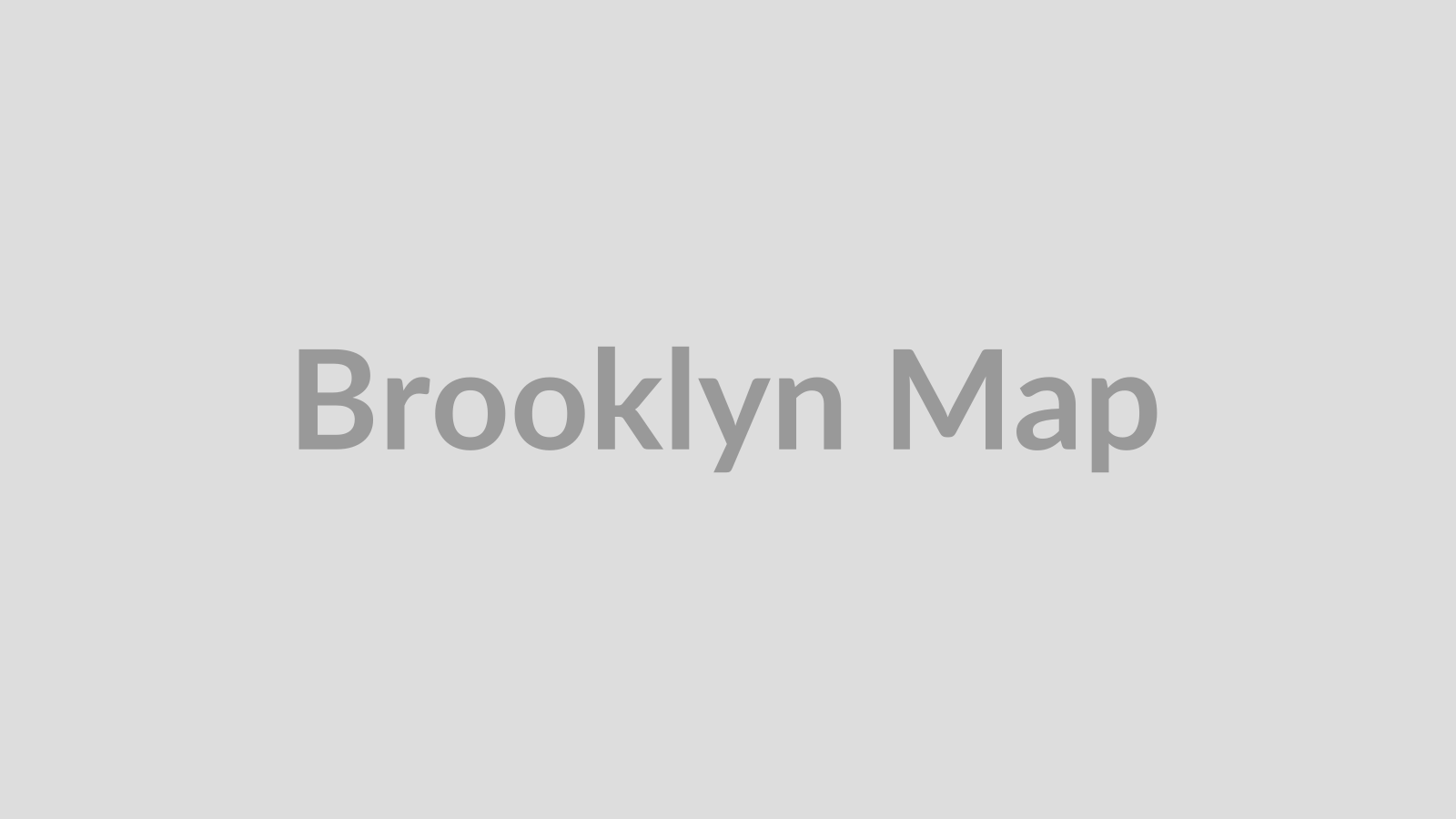 map showing Brooklyn location with creative district, urban neighborhood, street view of indie bookshop